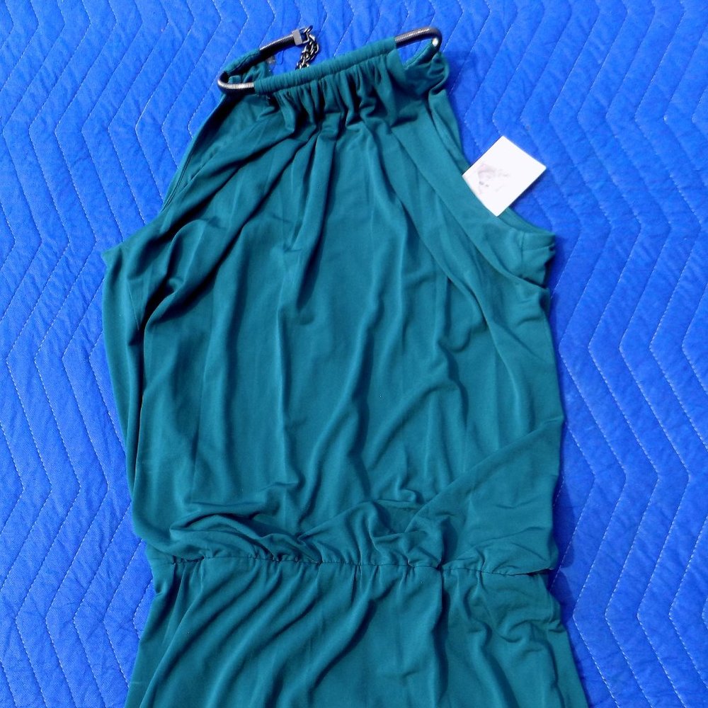 Jessica Simpson Green Halter Necklace Dress - Size 6